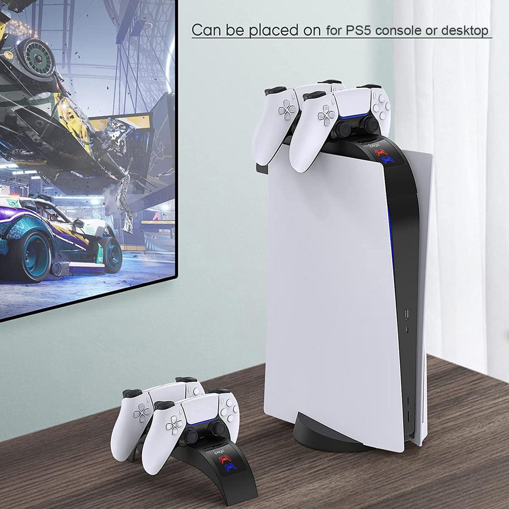 IPEGA PG-5016 Dual Controller Fast Charging Dock Stand Handheld Game Handle USB Charging Station Base with Indicator Light for PS5 Controller IPEGA PG-5016 Dual Controller Fast Charging Dock Stand Handheld Game Handle USB Charging Station Base with Indicator Light for PS5 Controller